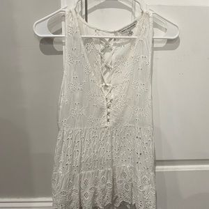 American Eagle - white lace top